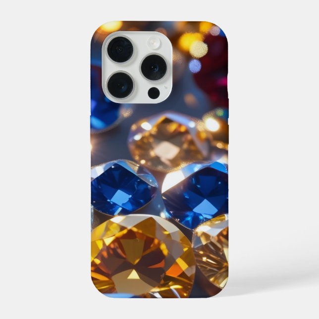 Diamonds Of Many Colours iPhone Case (Back)