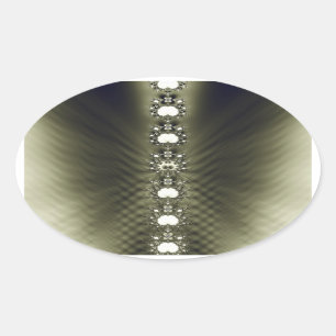 Diamonds Oval Sticker