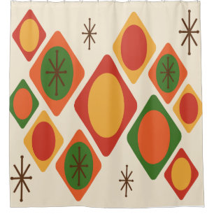 Diamonds Ovals Starbursts Multicolored