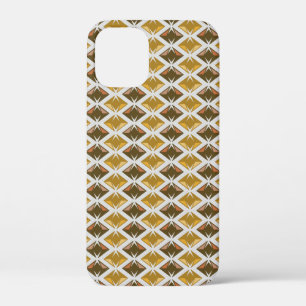 Diamonds Pattern Geometric Golden Gems iPhone 12 Mini Case