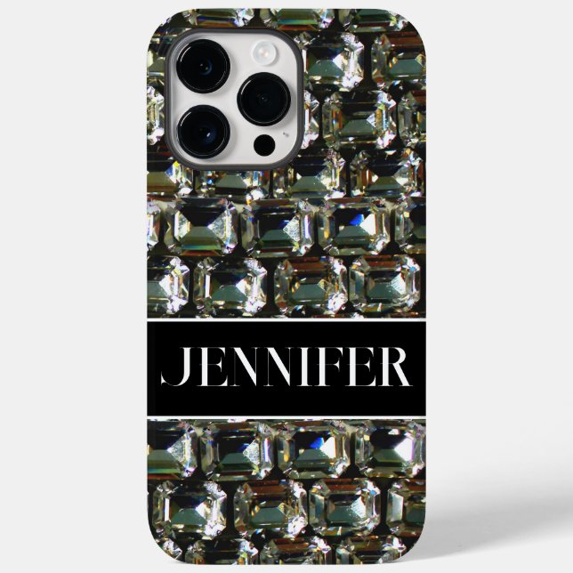 Diamonds rhinestones sparkling gemstone jewellery  Case-Mate iPhone case (Back)