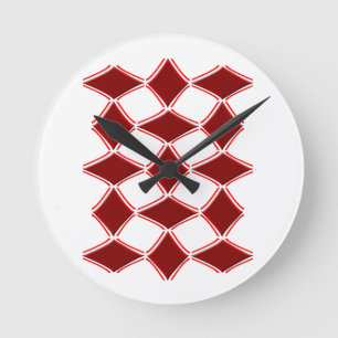Diamonds Round Clock