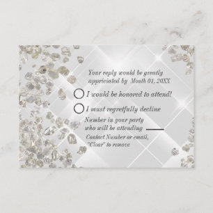 Diamonds RSVP Card