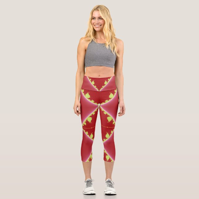 Diamonds & Rust Capri Leggings (Front)