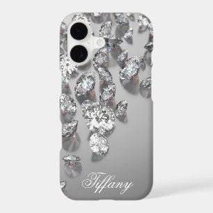 Diamonds Shiny Sparkling Bling Monogrammed Custom