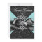 Diamonds Teal Blue Black Sweet 16 Birthday Party