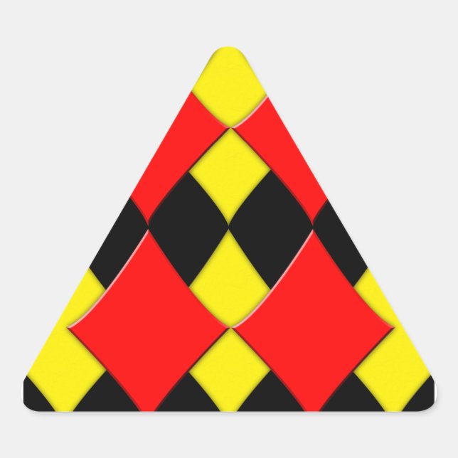 Diamonds Triangle Sticker (Front)