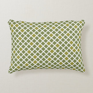 ‘Diamonds’ | Turtle Green & Golden Lime | Accent Pillow