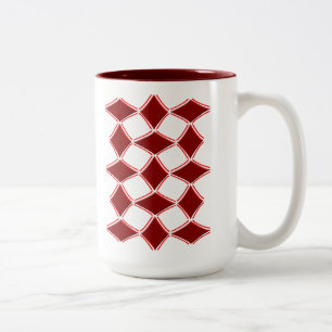 Diamonds Two-Tone Coffee Mug