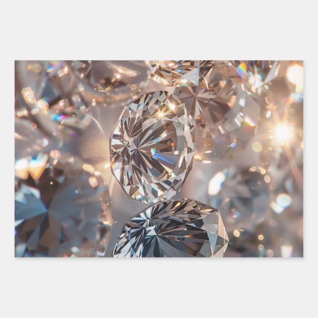 Diamonds  wrapping paper sheet (Front)