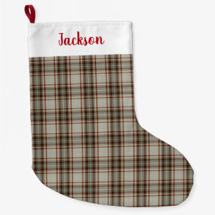 Diana Dress Tartan Plaid Fashion Princess Large Christmas Stocking