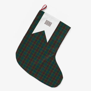 Diana Hunting Fashion Princess Tartan Plaid Large Christmas Stocking