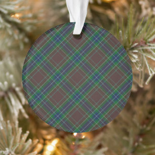 Diana Hunting Fashion Princess Tartan Plaid Ornament