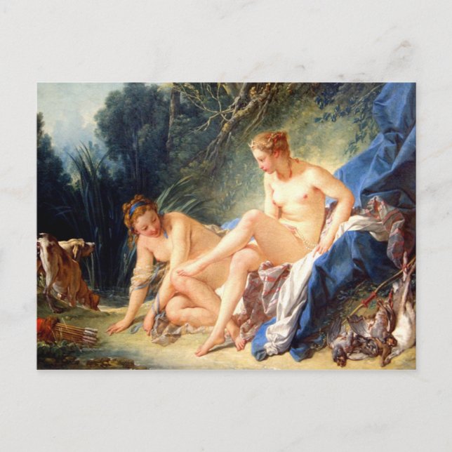 Diana Leaving Her Bath Postcard (Front)