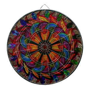 Diana Mandala Art Chromatic Metalizer Dartboard