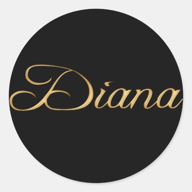 DIANA Nom Stickers Cadeaux Personnalisés de marque (Devant)