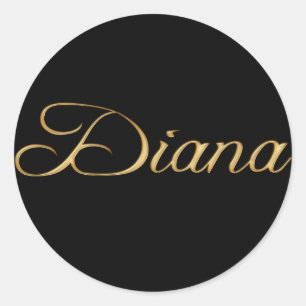 DIANA Nom Stickers Cadeaux Personnalisés de marque