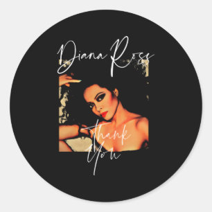 Diana Ross Super Star Classic Round Sticker