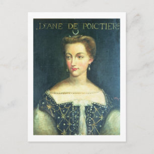 Diane de Poitiers (oil on canvas) Postcard