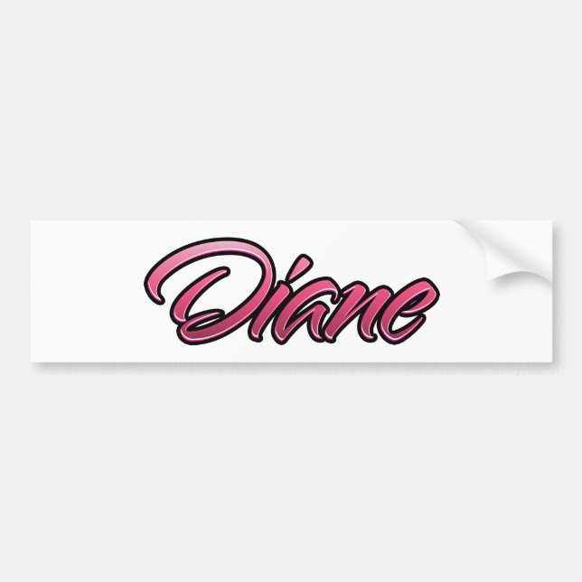 Diane faded pink Aufkleber Sticker (Front)