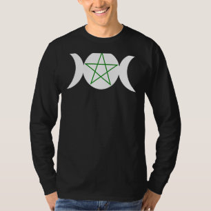 Dianic Wicca  Triple Goddess Pentagram Symbol T-Shirt