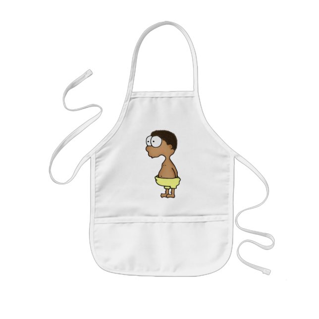 Diaper Boy Kids Apron (Front)