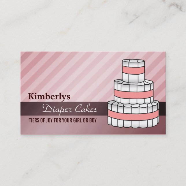 Diaper Cake Business Cards (Front)