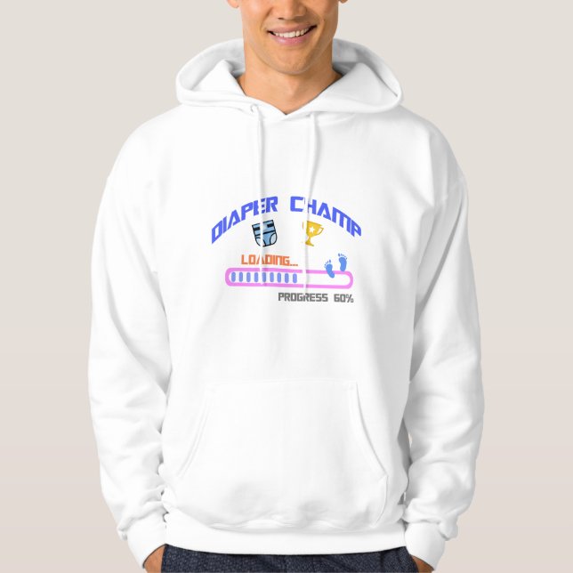 diaper champ loading  hoodie (Front)