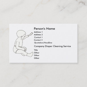 Diaper Cleaning Service Business Cards