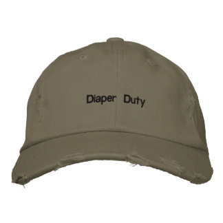 Diaper Duty Embroidered Hat