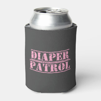 Diaper Patrol Can Cooler (Pink)