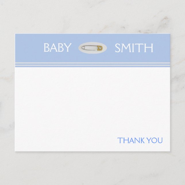Diaper Pin Notes Postcard (Front)