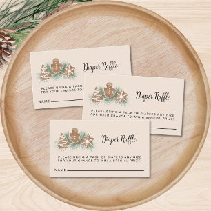 Diaper Raffle Baby Shower Enclosure Card