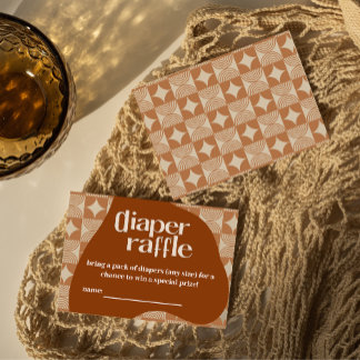 diaper raffle baby shower invitation