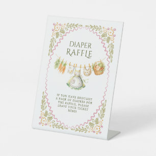 Diaper Raffle Baby Shower Sign   Locally Grown 