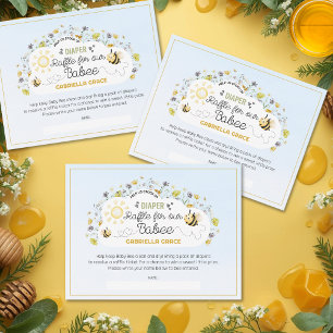 Diaper Raffle Bee Theme Card