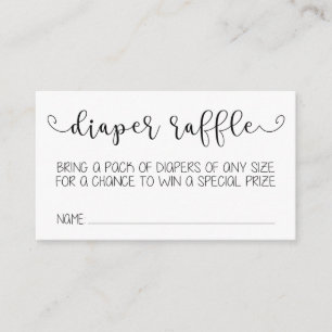 Diaper Raffle Card