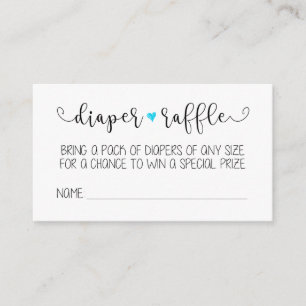 Diaper Raffle Card