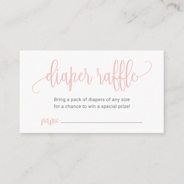 Diaper Raffle Card (Front)