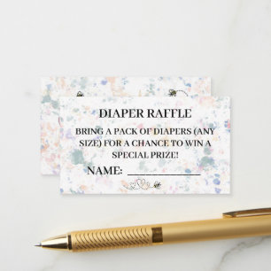 DIAPER RAFFLE CARDS WINNIE THE POOH