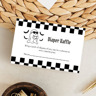 Diaper Raffle Funny Boo Halloween Party  Enclosure Card