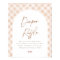 Diaper Raffle Gingham Cutie Pie Baby Shower Sign