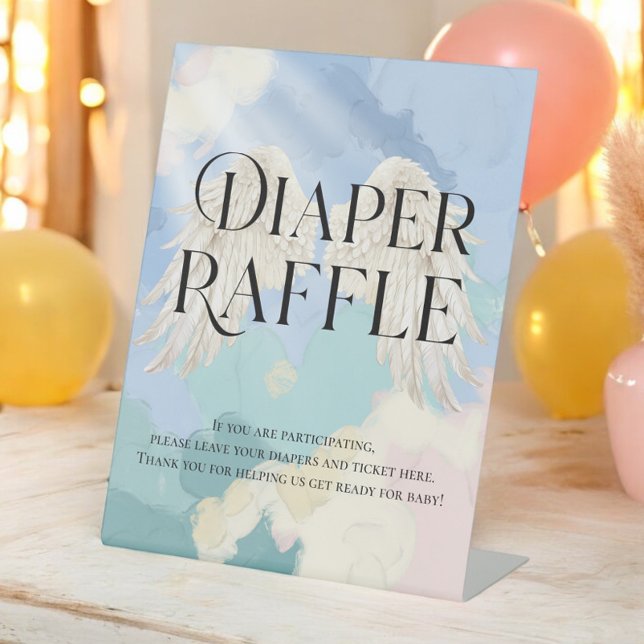 "Diaper Raffle" Heaven Sent Pedestal Sign (Creator Uploaded)