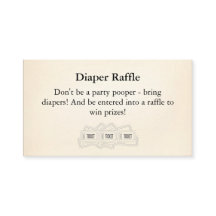 Diaper Raffle Insert