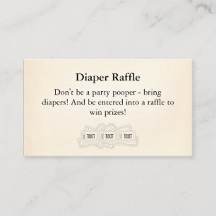 Diaper Raffle Insert