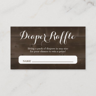Diaper Raffle Insert for Baby Shower Invitation