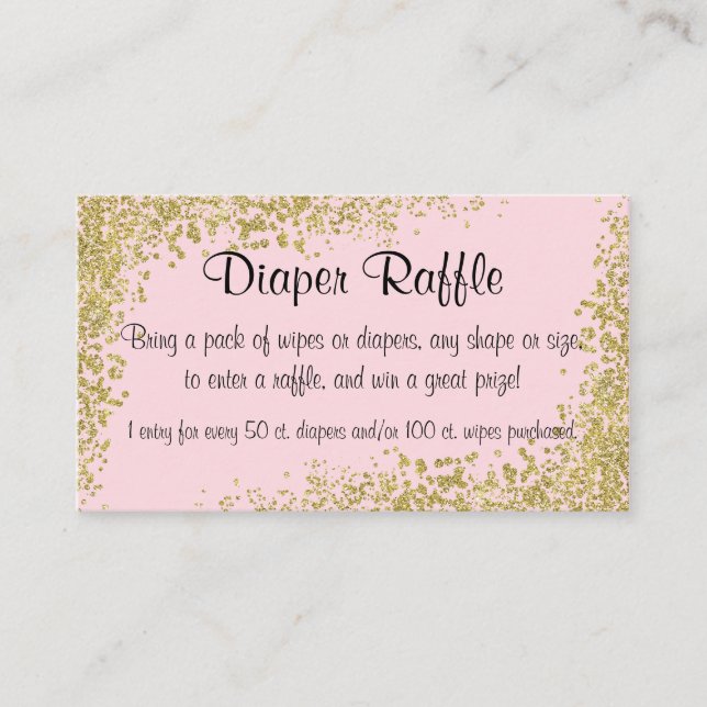 Diaper Raffle Invitation Insert (Front)