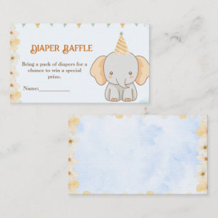Diaper Raffle – Little Peanut Dreams Elephant Enclosure Card