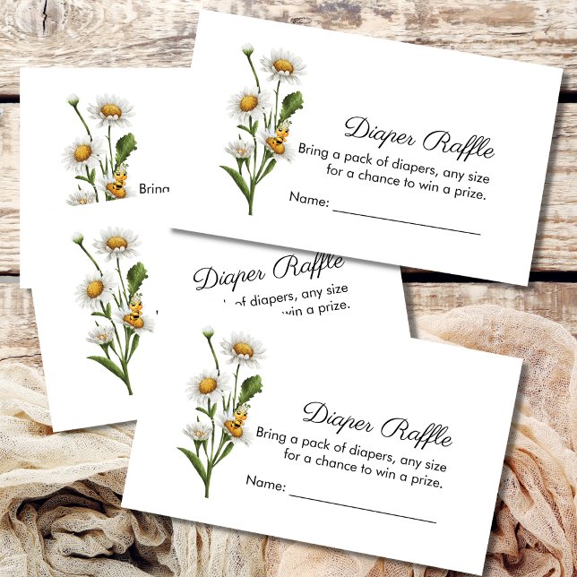 Diaper Raffle Mama To Bee Themed Enclosure Card (Creator Uploaded)