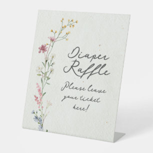 Diaper Raffle Pedestal Sign